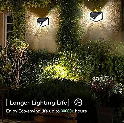 Latest Solar Lights for Garden 100 LED Motion Sensor Security Lamp for Home,Outdoors Pathways | Bright Solar Wireless Security Motion Sensor 100 Led Night Light (100 LED)